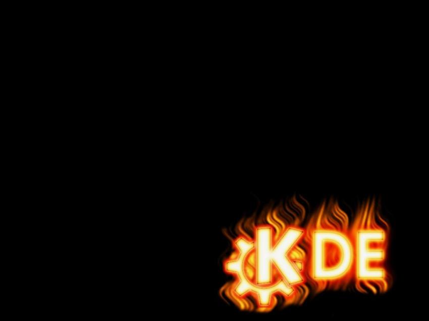Linux KDE flame