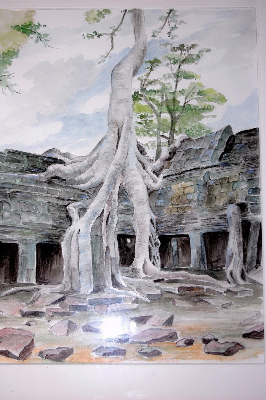 ruines du temple angkor
