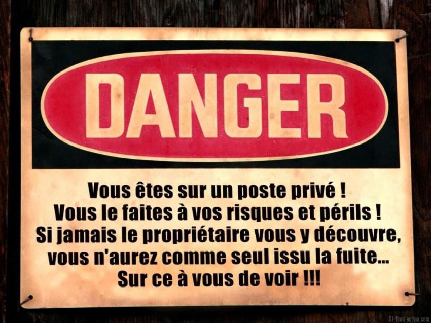 Attention : Danger