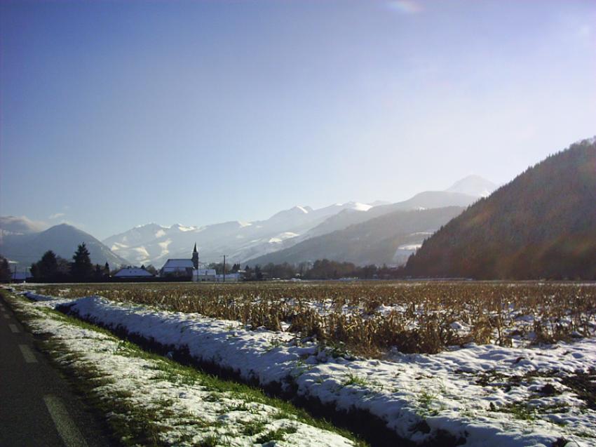 NEIGE DANS LA VALEE PAR LOUIS RUNEMBERG