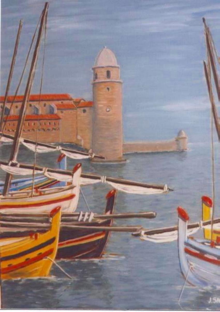 Collioure et les barques dormantes