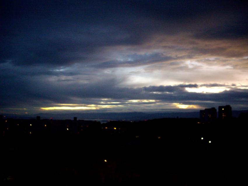 Nuages sur la ville