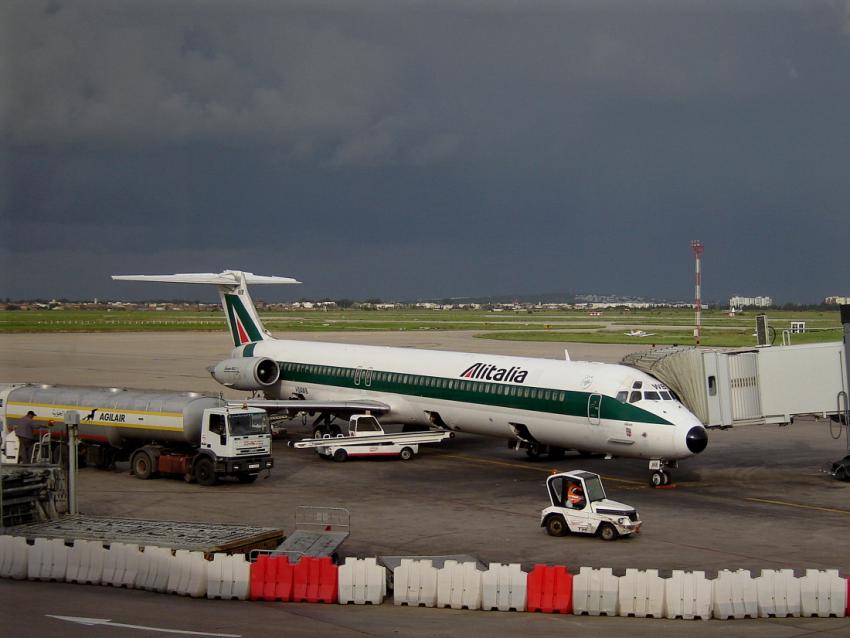 MD80 Alitalia.