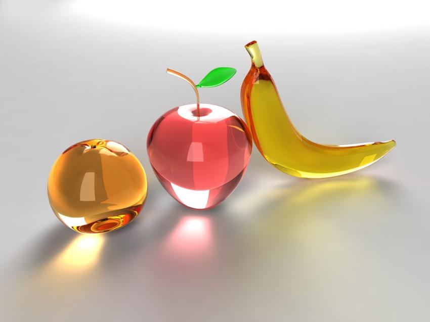 fruits en verre