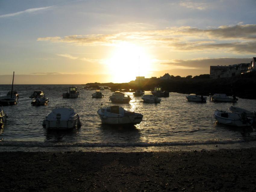 coucher de soleil en bretagne