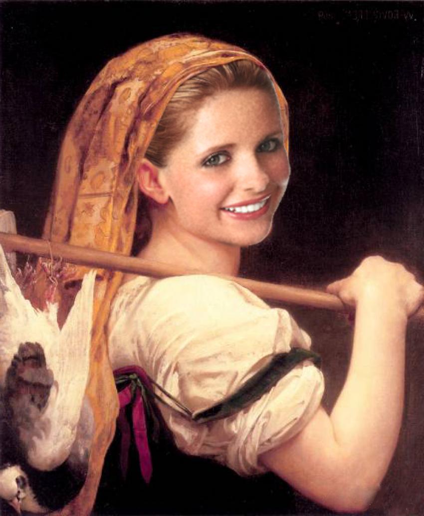 sarah michelle gellar peinture