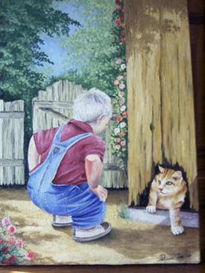 l enfant et le chat