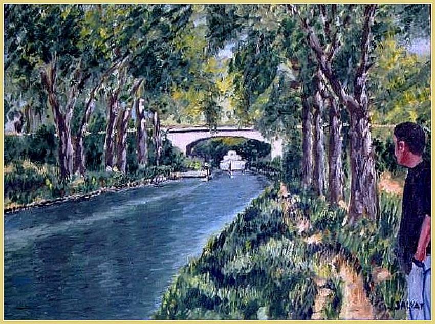 Canal du Midi  Arzens prs Carcassonne 61 x 42