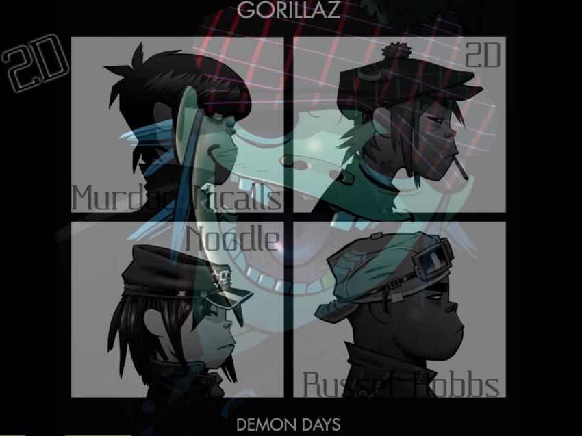 Gorillaz. 2D