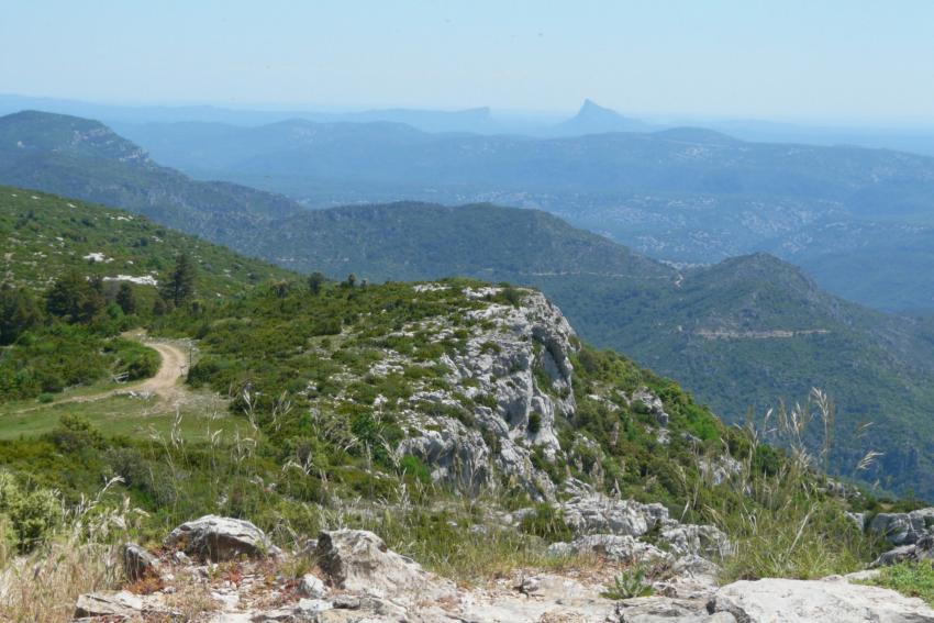 Vue depuis le Vue du Mont-Saint-Baudille vers le P