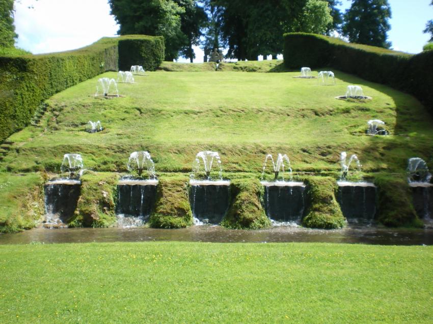 Cascade de jets d'eau