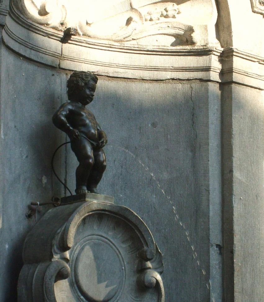 le clbre Manneken Pis  Bruxelles