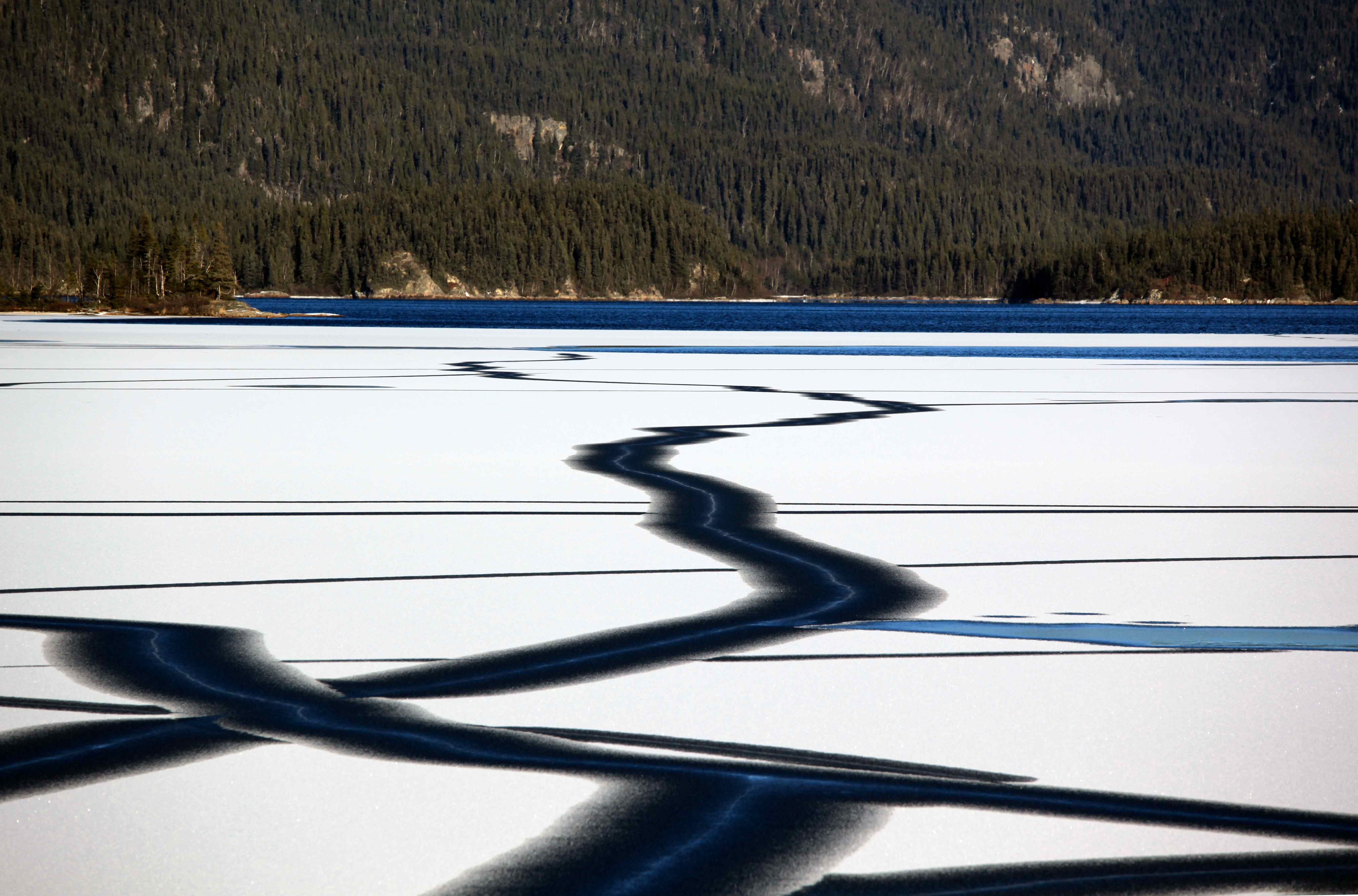 Formation de glace.