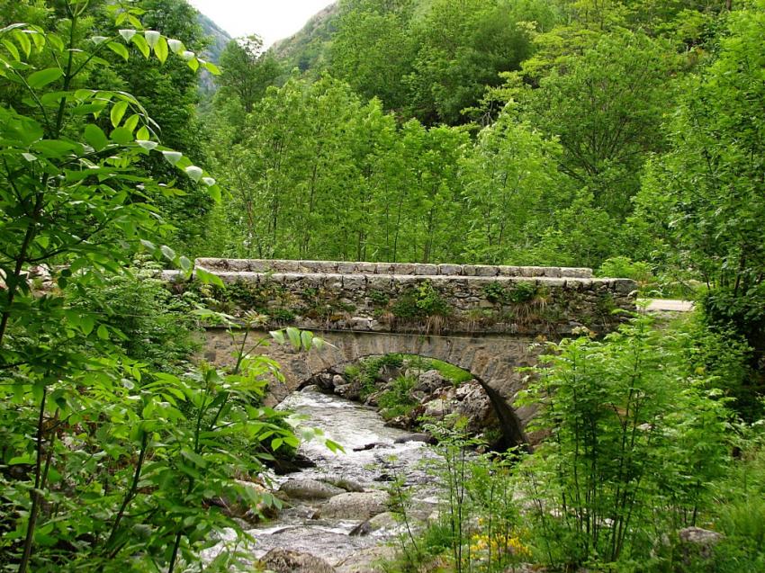 pont sur le GR 10