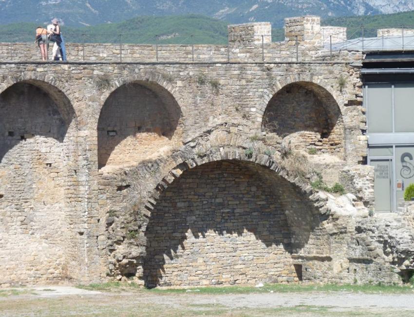 mur d'un rempart de ainsa