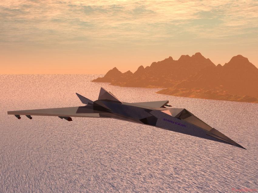 Prototype avion de chasse 