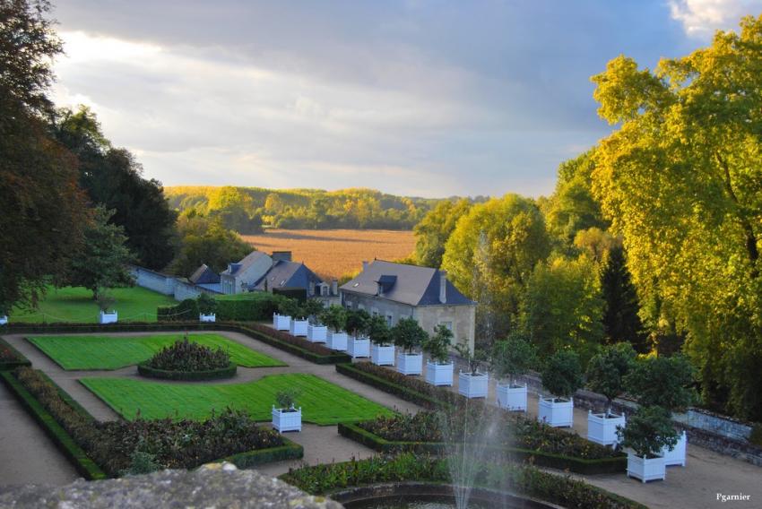 Les jardins du chteau d'Uss.