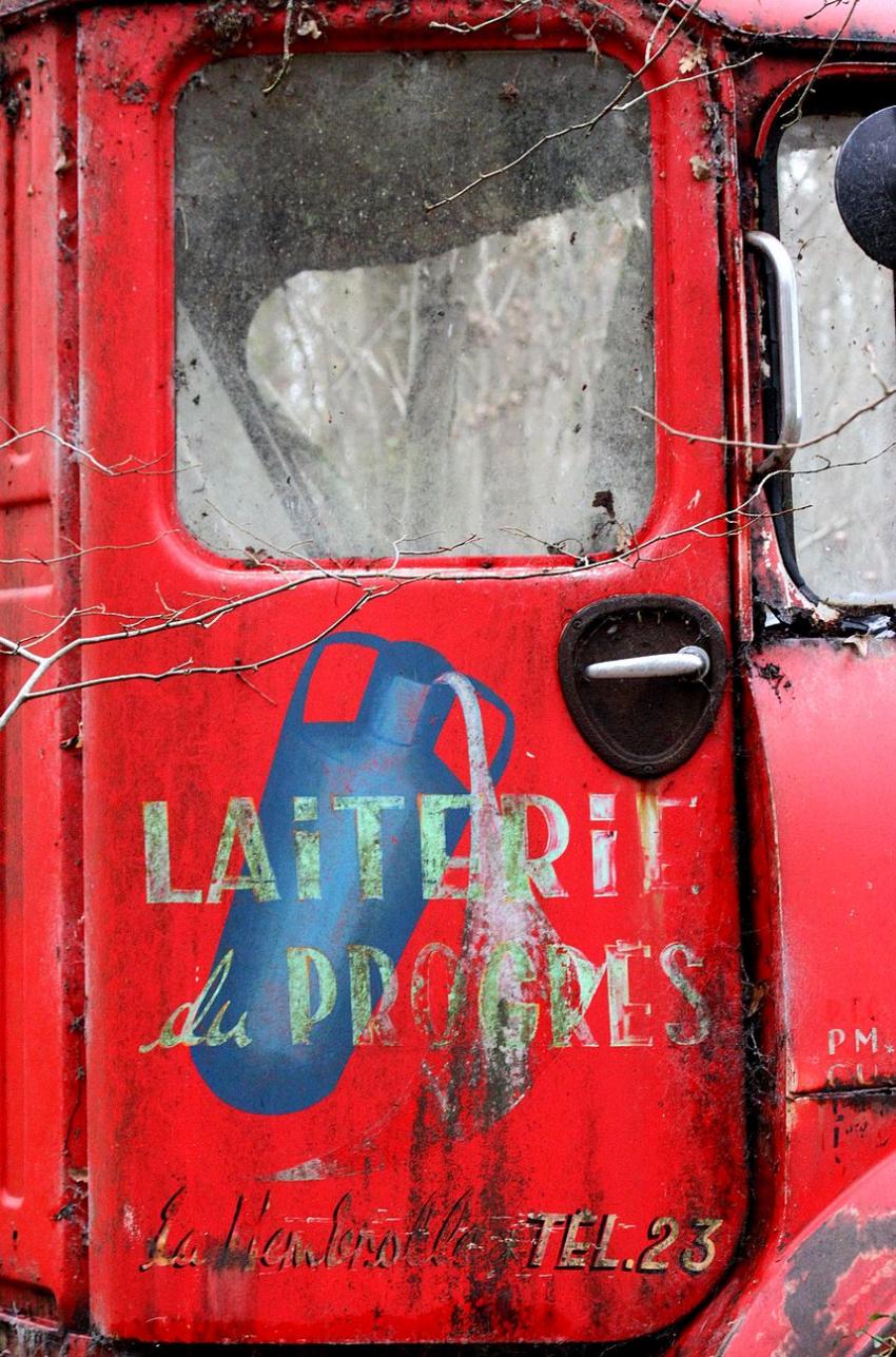 Portes (7) : Vieille camionnette dans une forêt de
