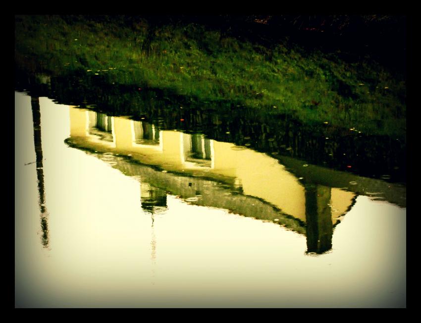 reflets sous la pluie