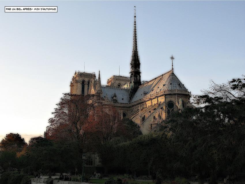 Notre dame avec un petit air de BD