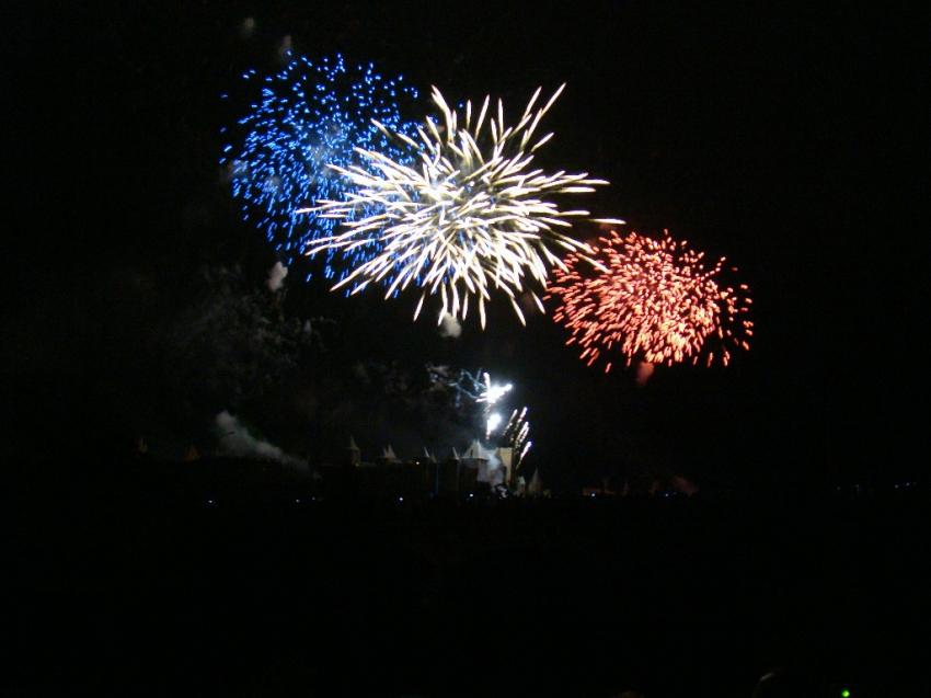 ouverture du feu d artifice de carcassonne