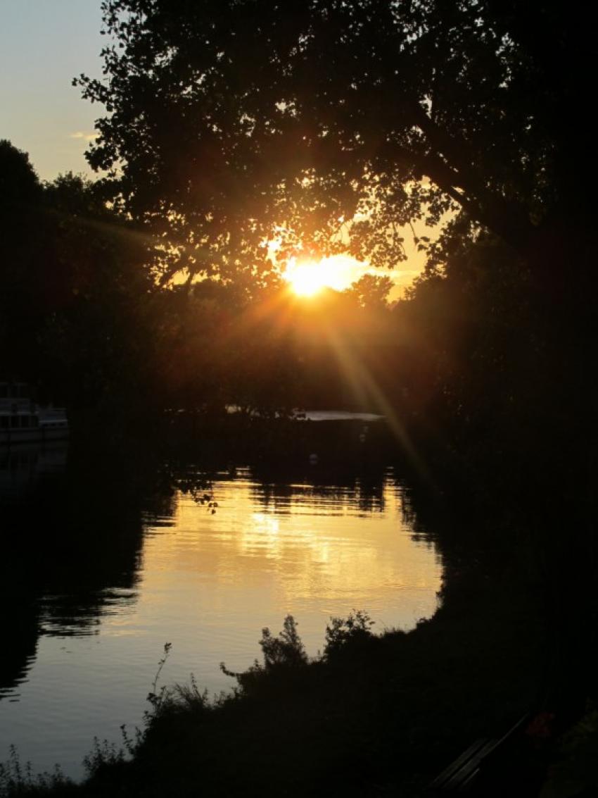 Scne ensoleille sur la Seine 