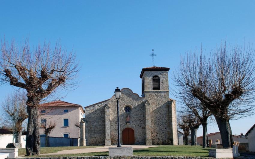 eglise de saint agathe la bouteresse ;Loire 42