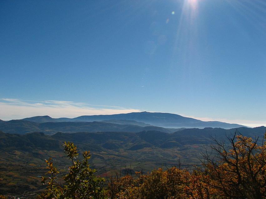 Le Ventoux depuis le col de Soubeyrand