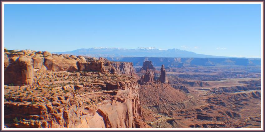 Les Rocheuses vues des Arches (Utah)