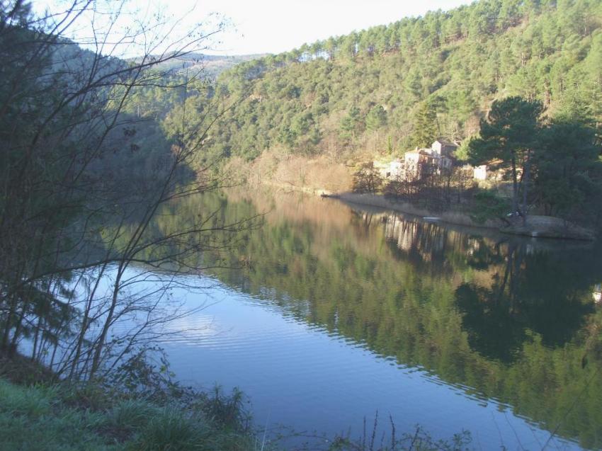 remblai retenu du barrage des camboux