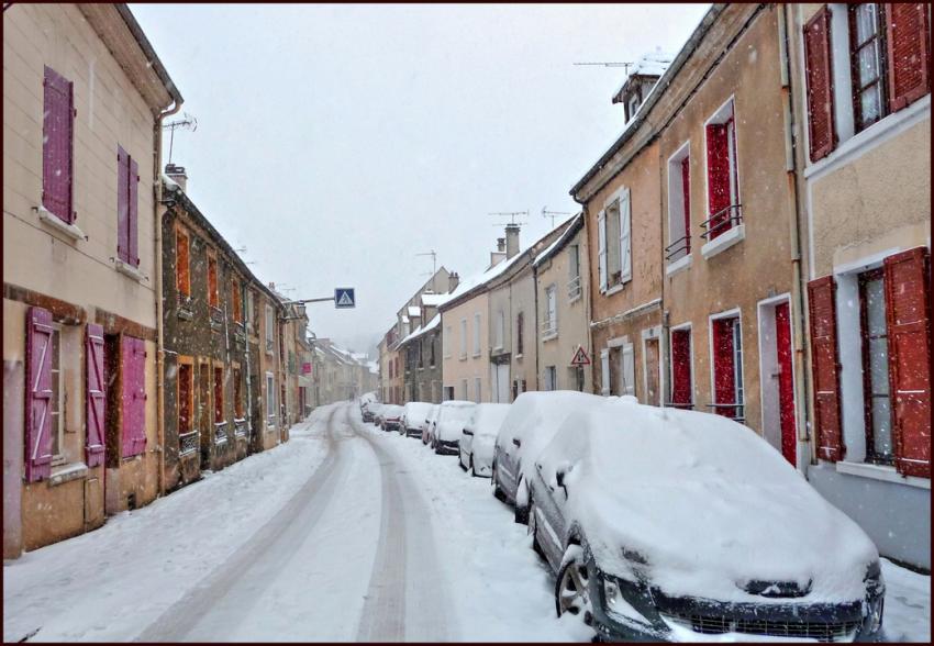 Neige en Ile de France Luzarches