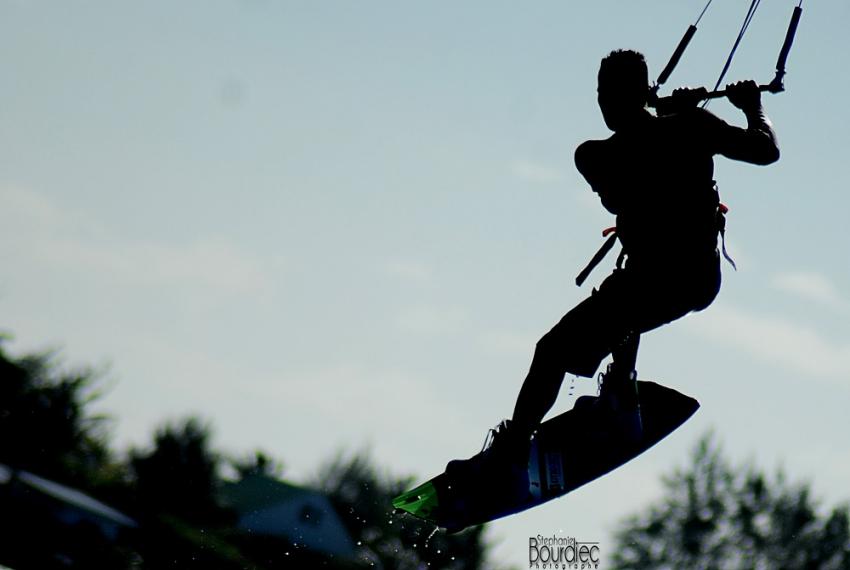 kite surf au Motu martin, TAHITI