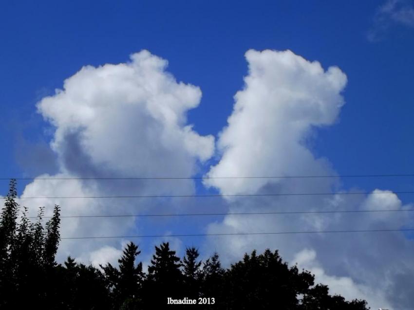 pour la St Valentin .. mme les nuages sont amoure