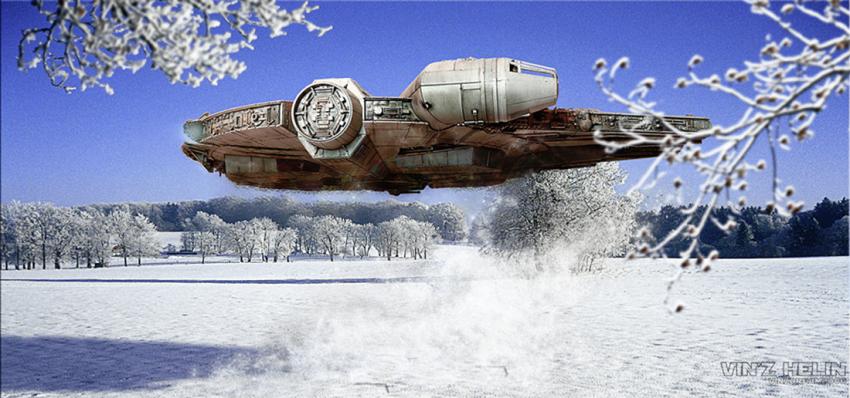 Millennium Falcon Winter