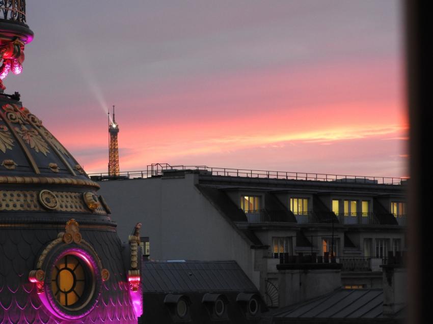 coucher de soleil sur Paris