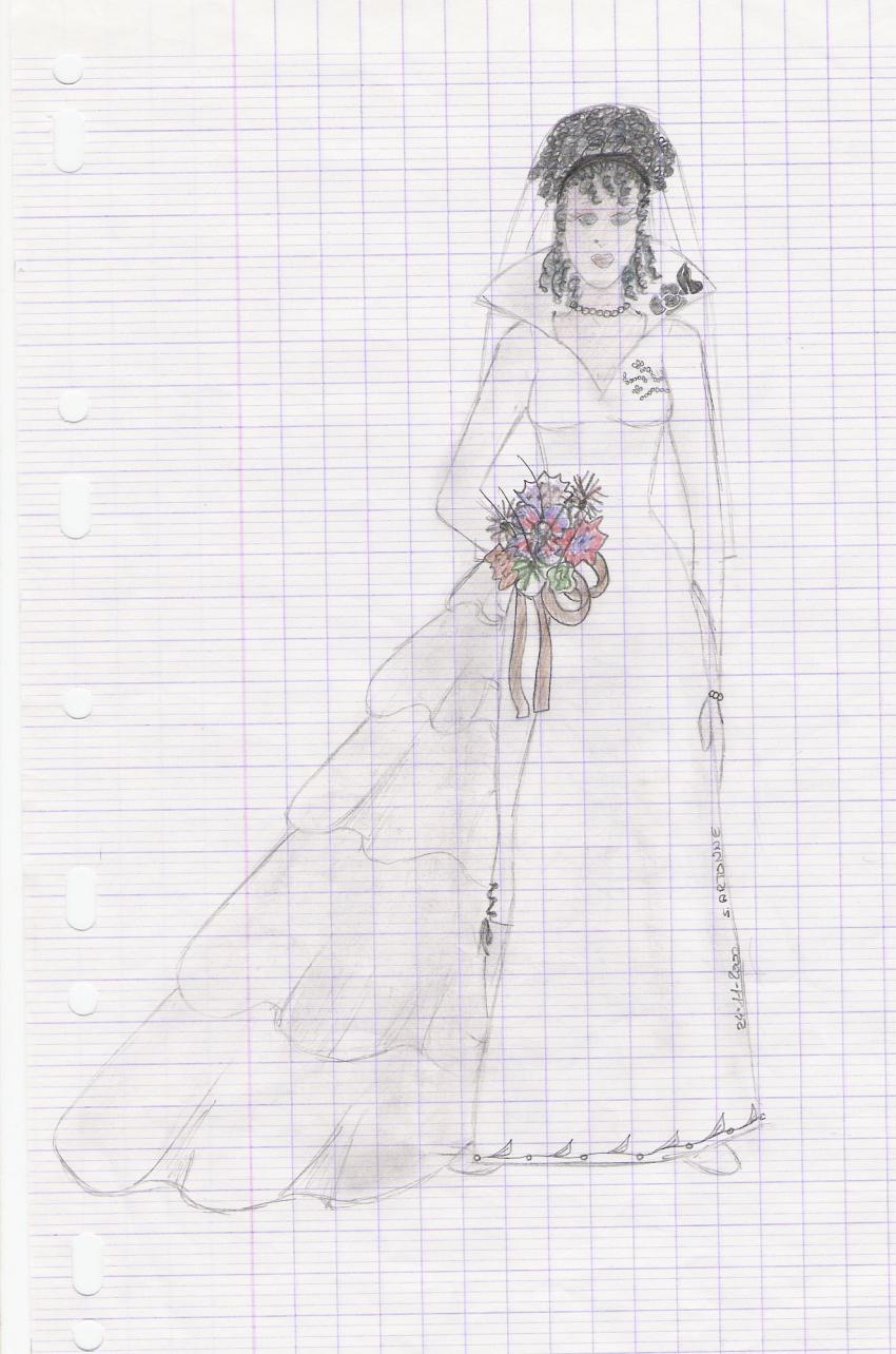 mariée en tulle