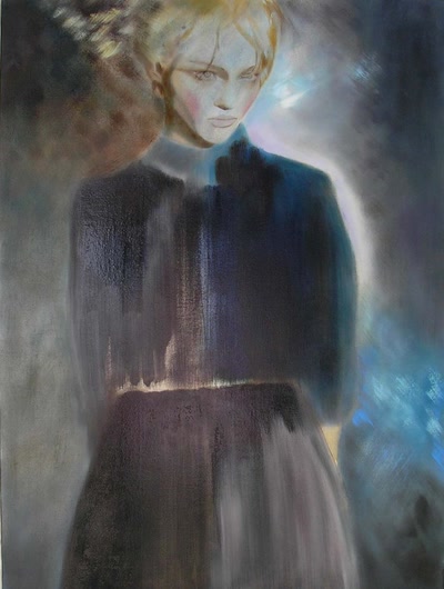 Œuvre de frederiqueK: le voile bleu