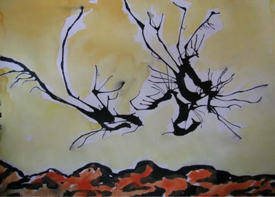 Œuvre de willy: abstraction et couleur #2