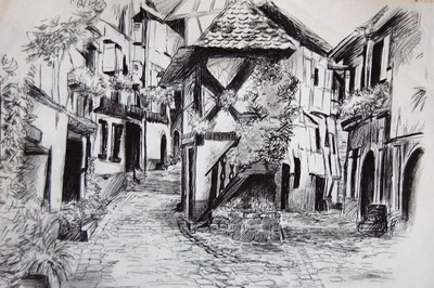 Résultat de recherche: village d'alsace