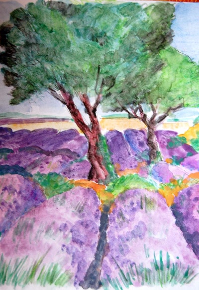 Résultat de recherche: vue sur champs de lavande