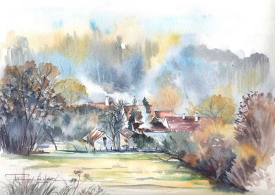 Œuvre de Legume Thierry: Hameau de Bourgogne