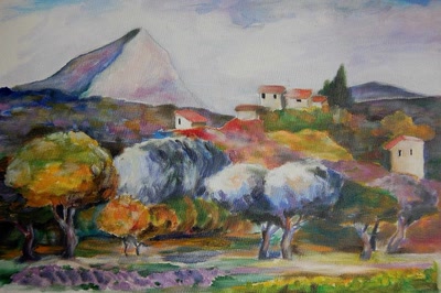 Œuvre de SIVANO: la montagne sainte victoire