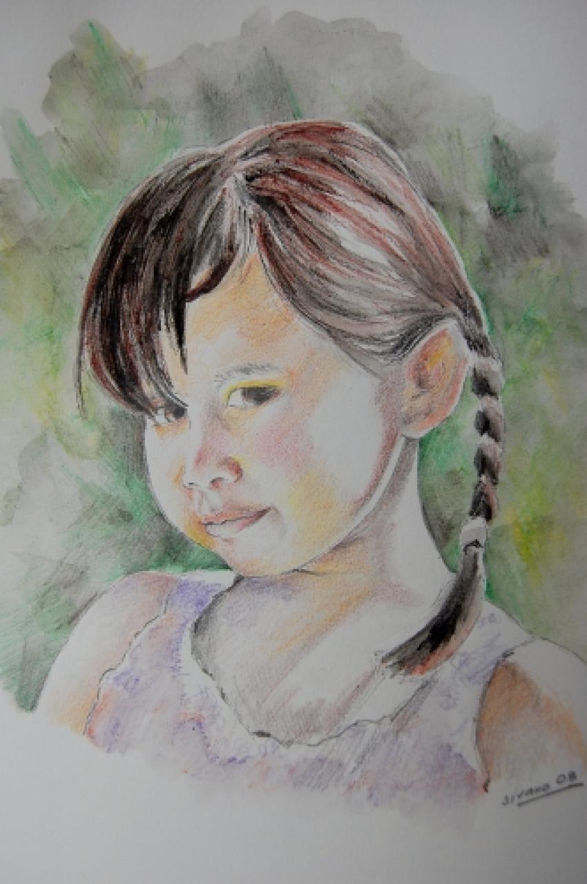 petite fillr khmère