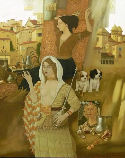 Œuvre de Melnykov: Dans une ville du Sud