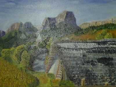 Œuvre de pomme: Promenade en montagne