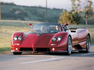 Œuvre de anime: Pagani Zonda C12-S 7.3 Roadster Maroon