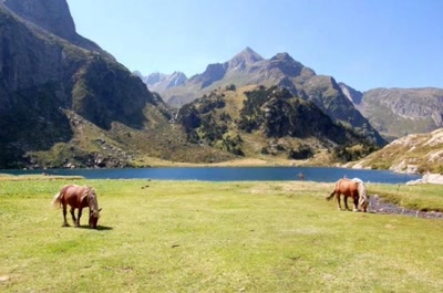 Œuvre de SIVANO: lac des pyrénnées