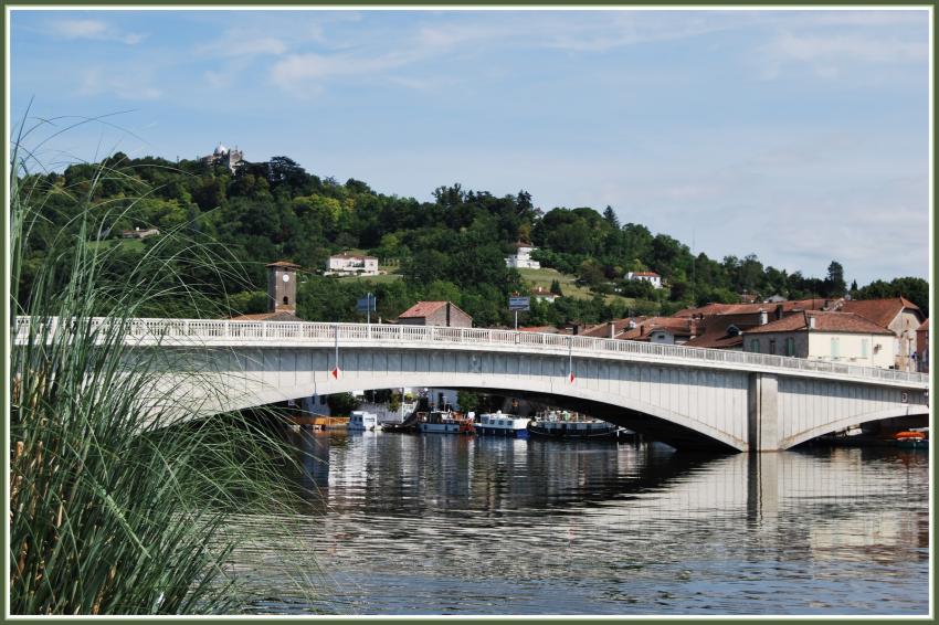 Pont sur le Lot à Saint-Sylvestre (47)