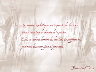 Résultat de recherche: Les Amours Synthétiques