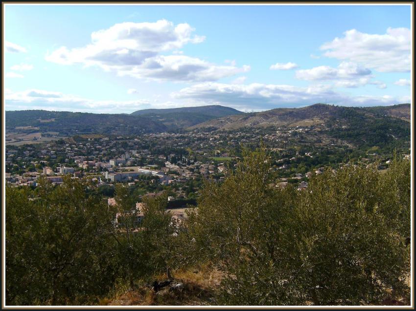 Manosque (04) vue du Mont d'Or